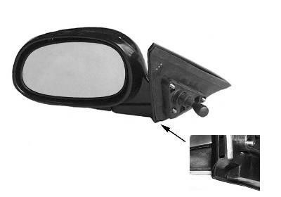 spiegel, 3 drs Hatchback, links Honda Civic, 1991-1995, 3 drs Ha
