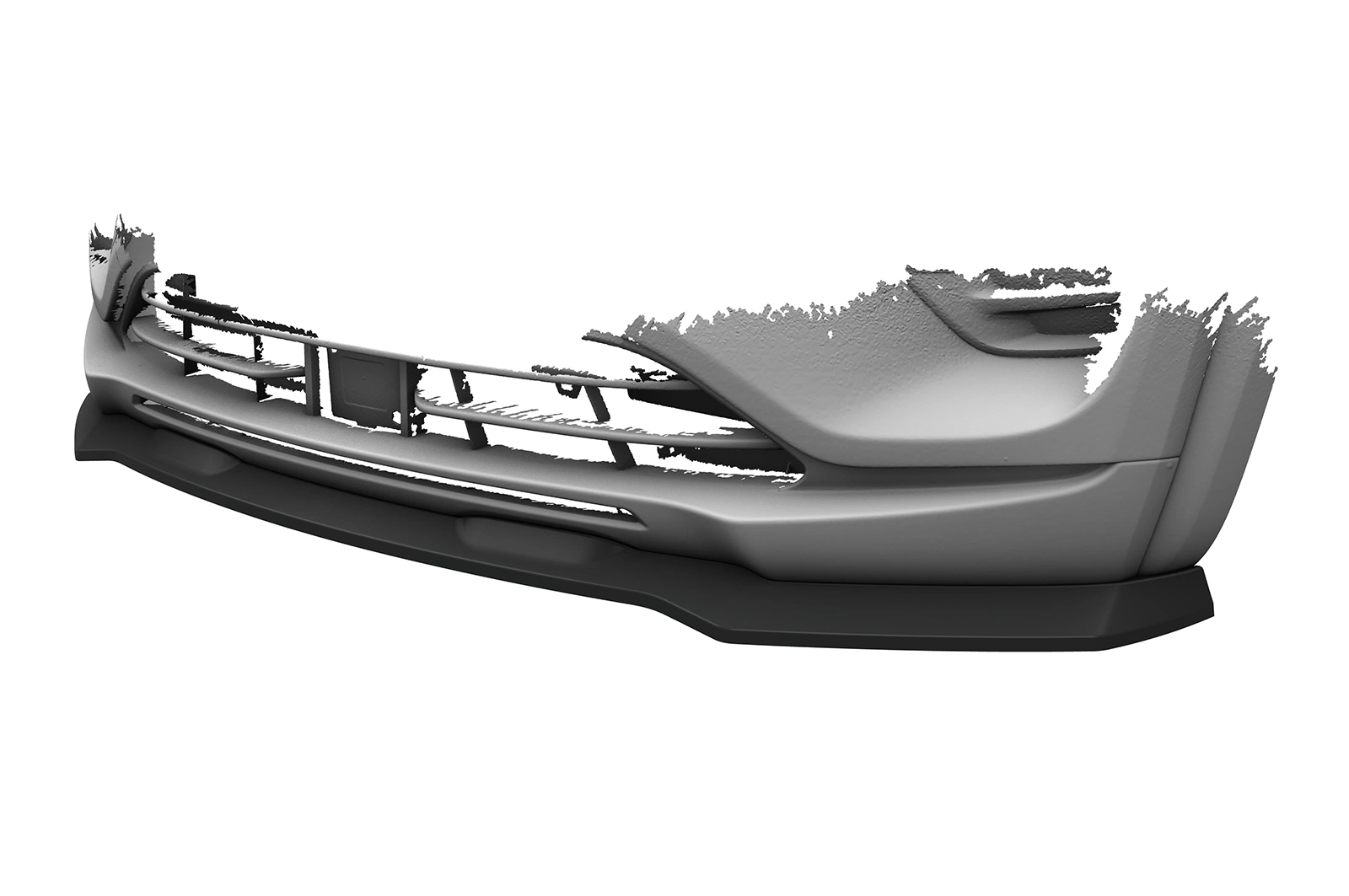 Voorspoiler Dacia Spring Electric Glans Zwart 2020– CSR