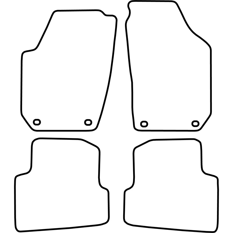 Automatten Skoda Fabia II 07-08