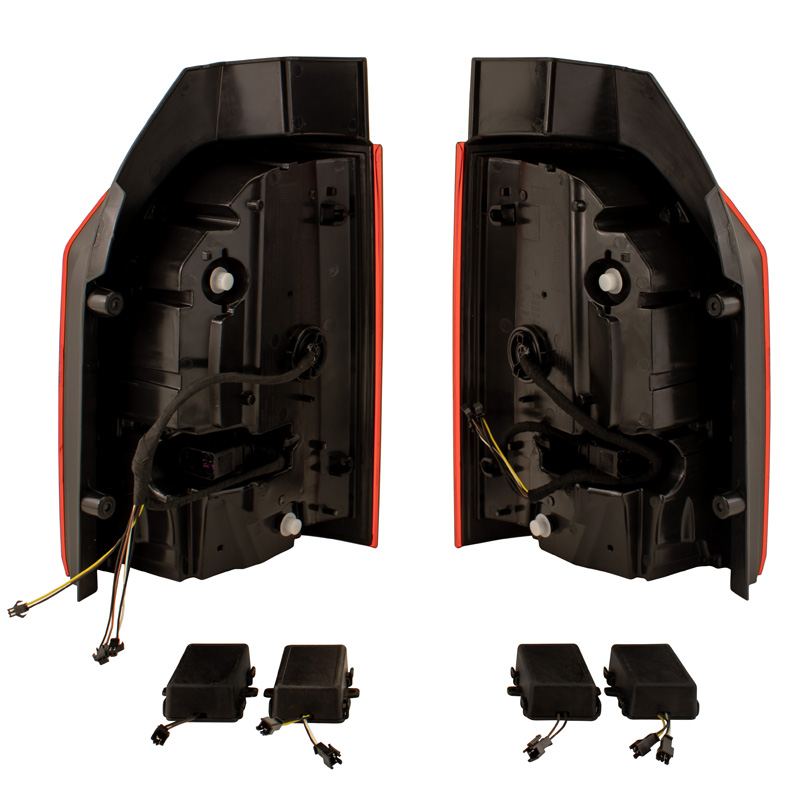 Set LED Achterlichten  Volkswagen Transporter T6 2015-2020 (met achterklep) - Rood/Rookgrijs - incl. Dynamic Running Light