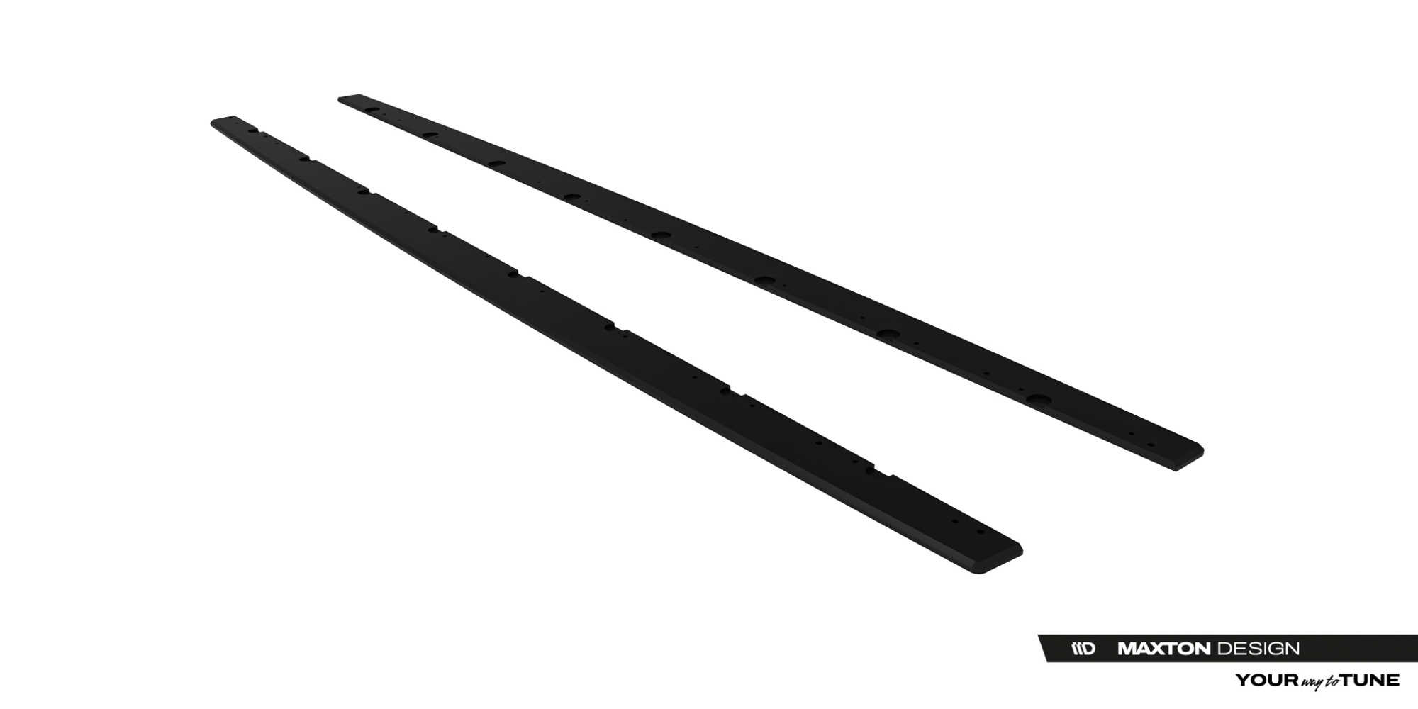 Street Pro Zijskirts BMW M135i F70 / BMW M235i F74 Maxton Glanzend zwart