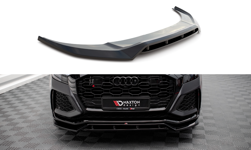 Voorspoiler V.3 Audi RSQ8 Maxton Glans Zwart