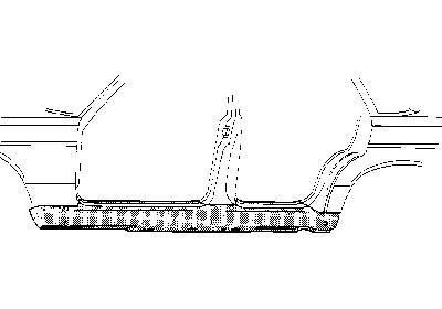 dorpel, links Mercedes E klasse, W124, 1985-1995