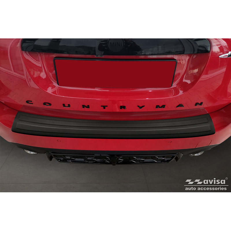 Matzwart RVS Achterbumperprotector  Mini Countryman F60 FL 2020-2023