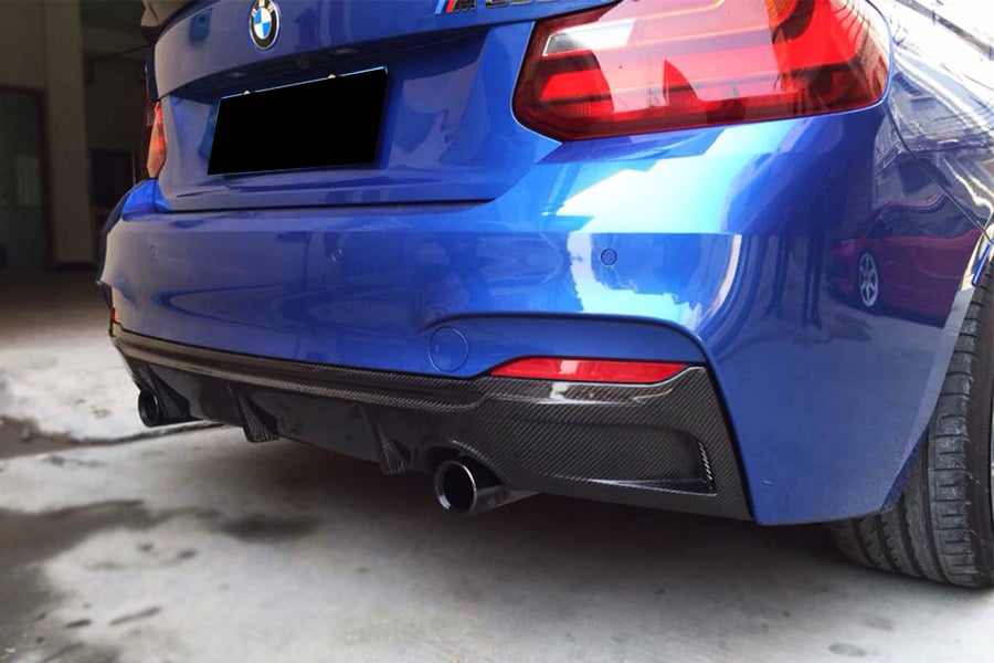 BMW 2 Series F22/F23 EXOT Style Carbon Diffuser (M-Tech Only) 2013-2016