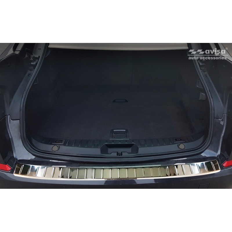 RVS Achterbumperprotector  BMW 5-Serie GT (F07) 2009-2013 'Ribs'
