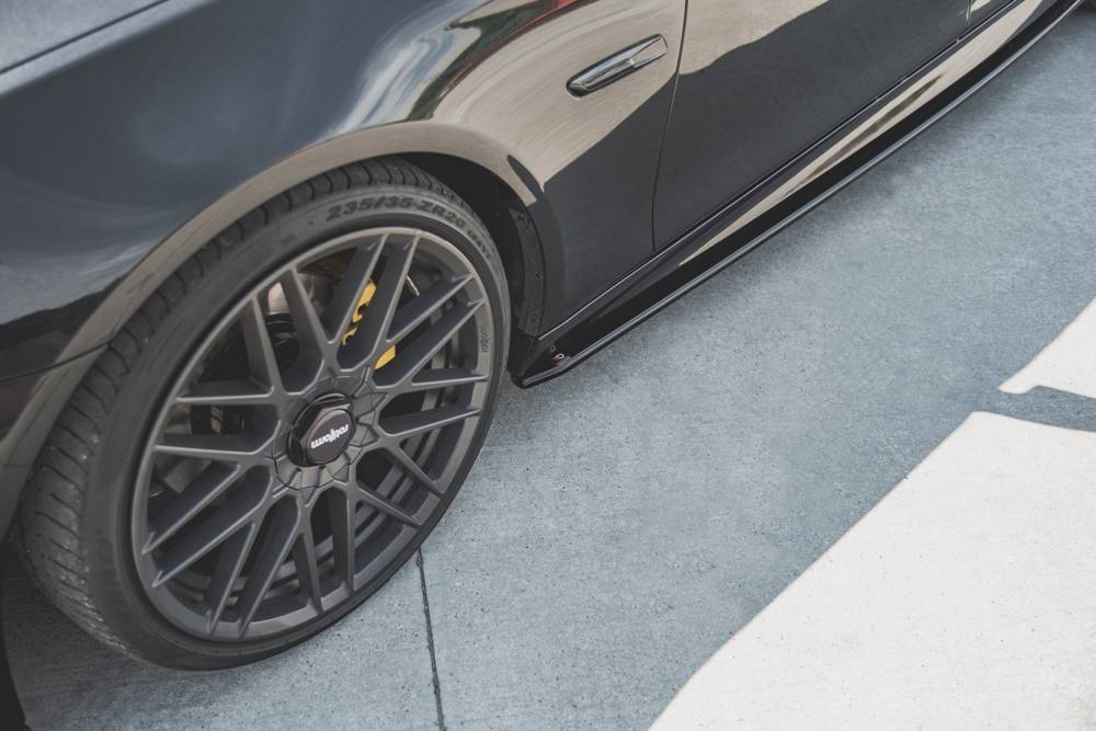 Zijskirts V.2 BMW 5-Serie F10/F11 M-Pakket Maxton Glans Zwart