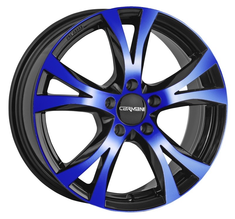 Velgen Carmani 9 Compete blauw 8x17 5x120 ET40