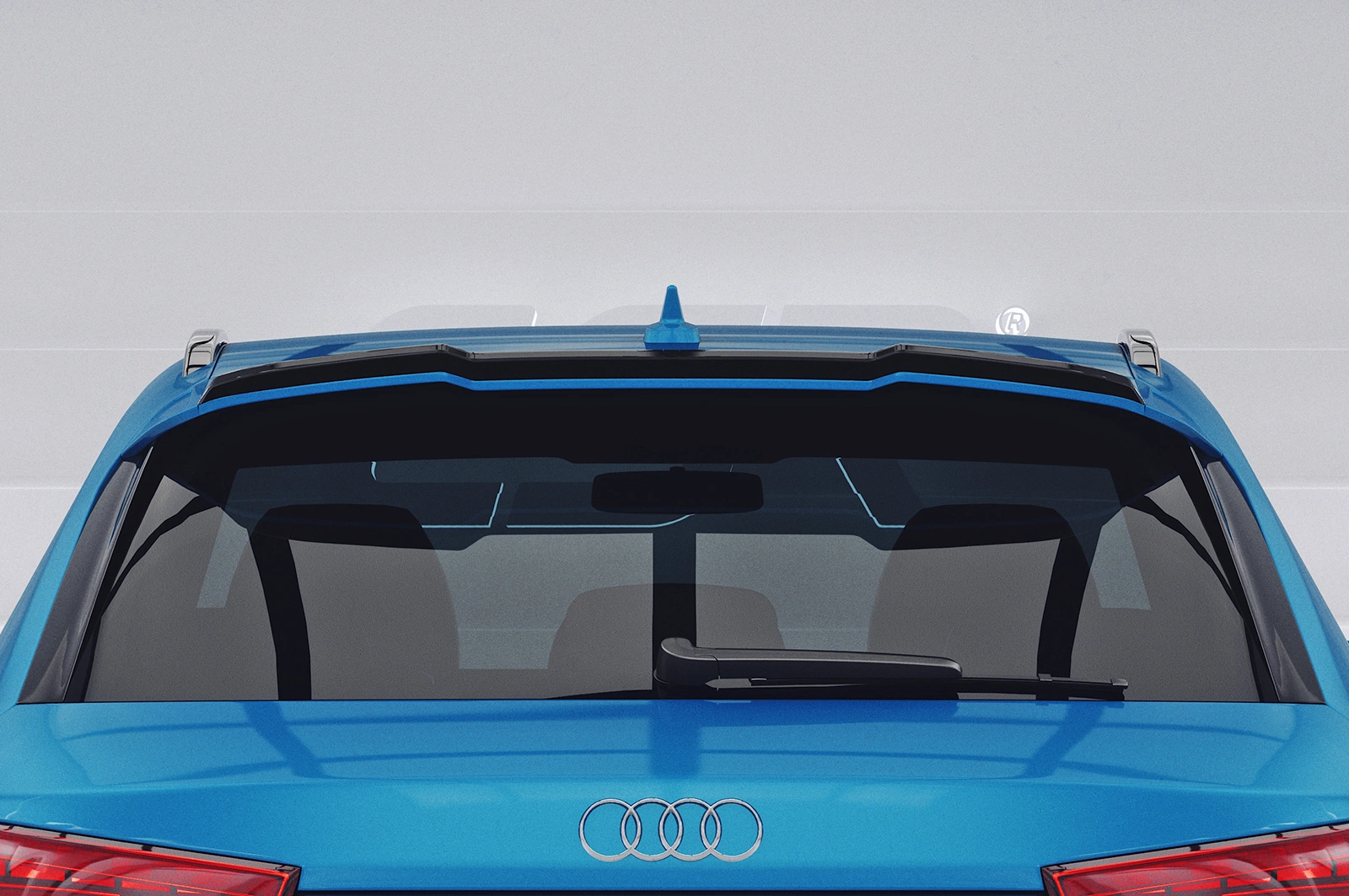 Achterspoiler Audi RSQ3 (8U) glans zwart
