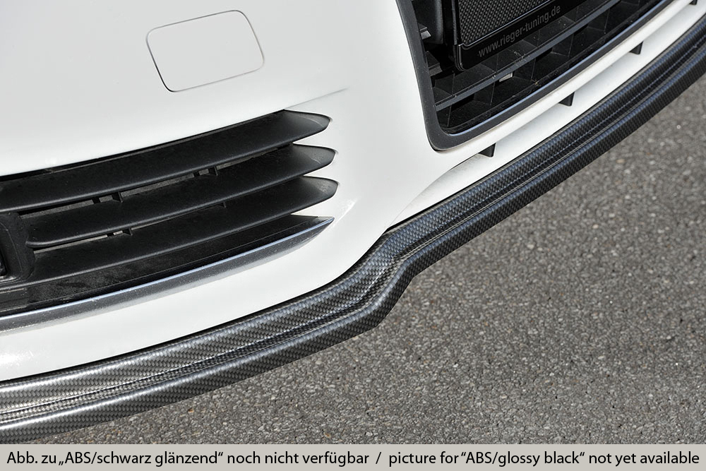 Voorspoiler Audi A6 C6 08-11 Glans Zwart