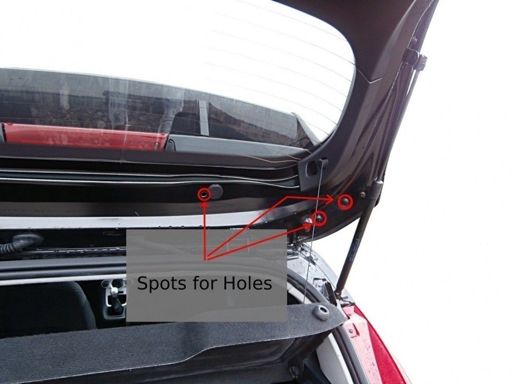 RS look spoiler Ford Fiesta MK7
