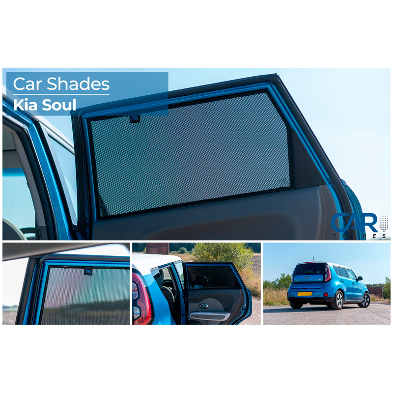 Set Car Shades  Kia Soul II 5 deurs 2014-2019 (6-delig)