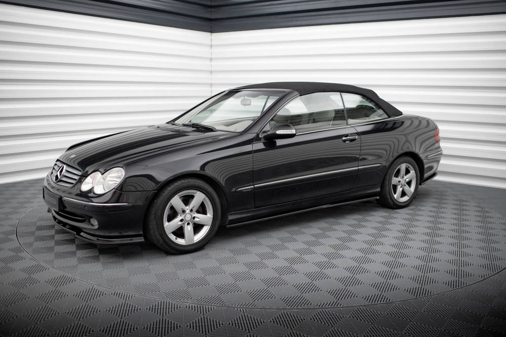 Zijskirts Mercedes-Benz CLK W209 2002 - 2005 Maxton Glans Zwart