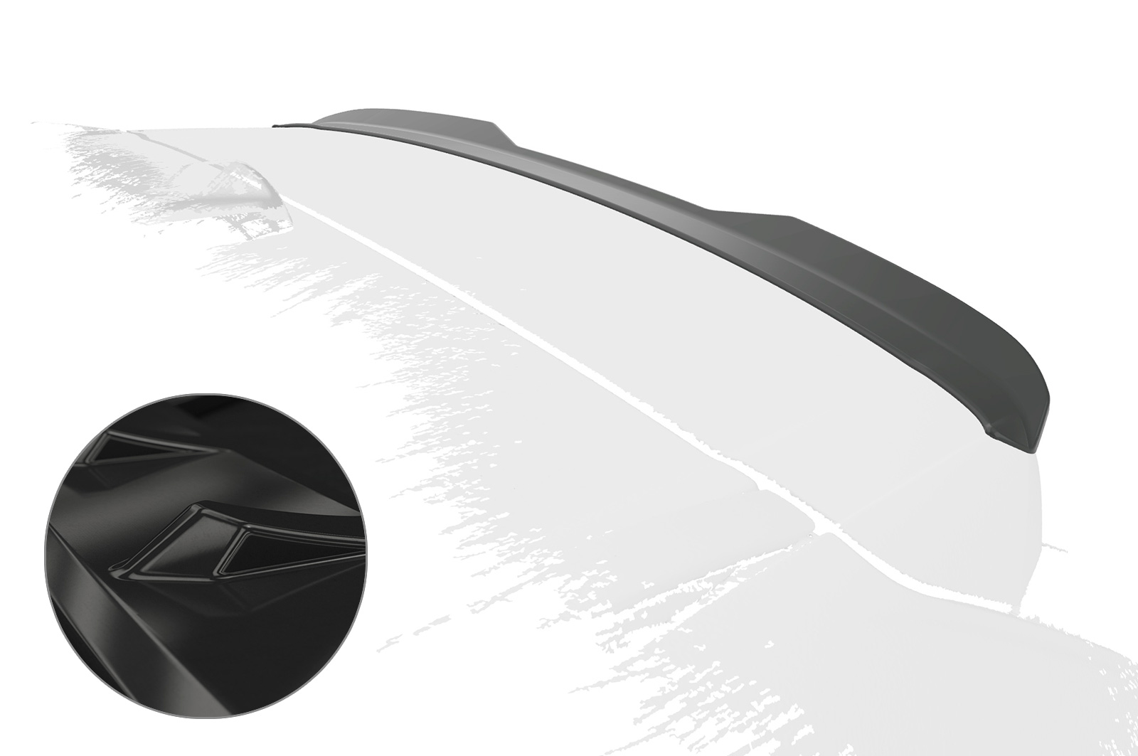 Spoiler Volvo XC60 (SPA) CSR glans Zwart
