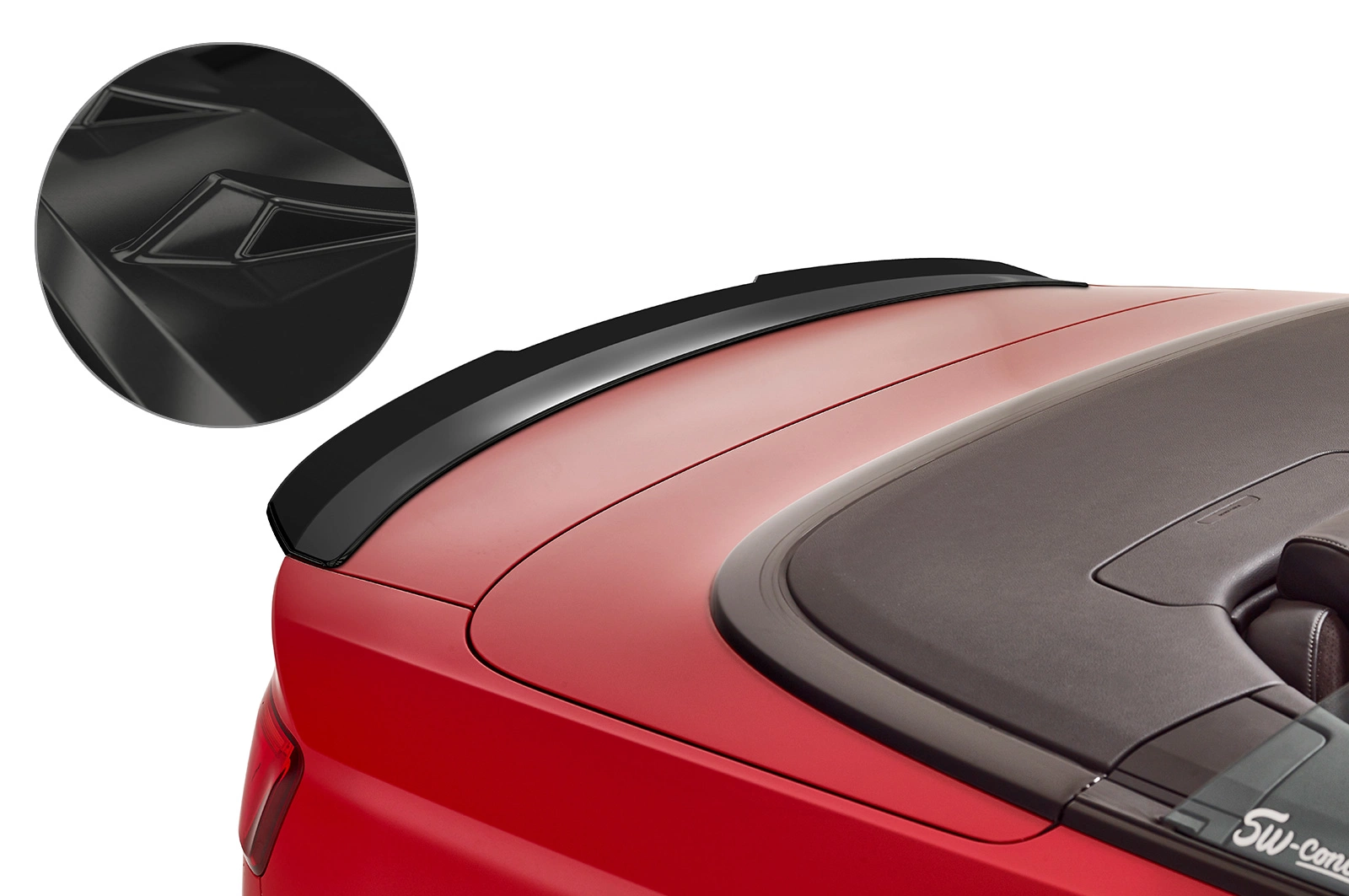 Achterspoiler Audi A3 8V Cabriolet (01/2014–) Glans Zwart – CSR Automotive