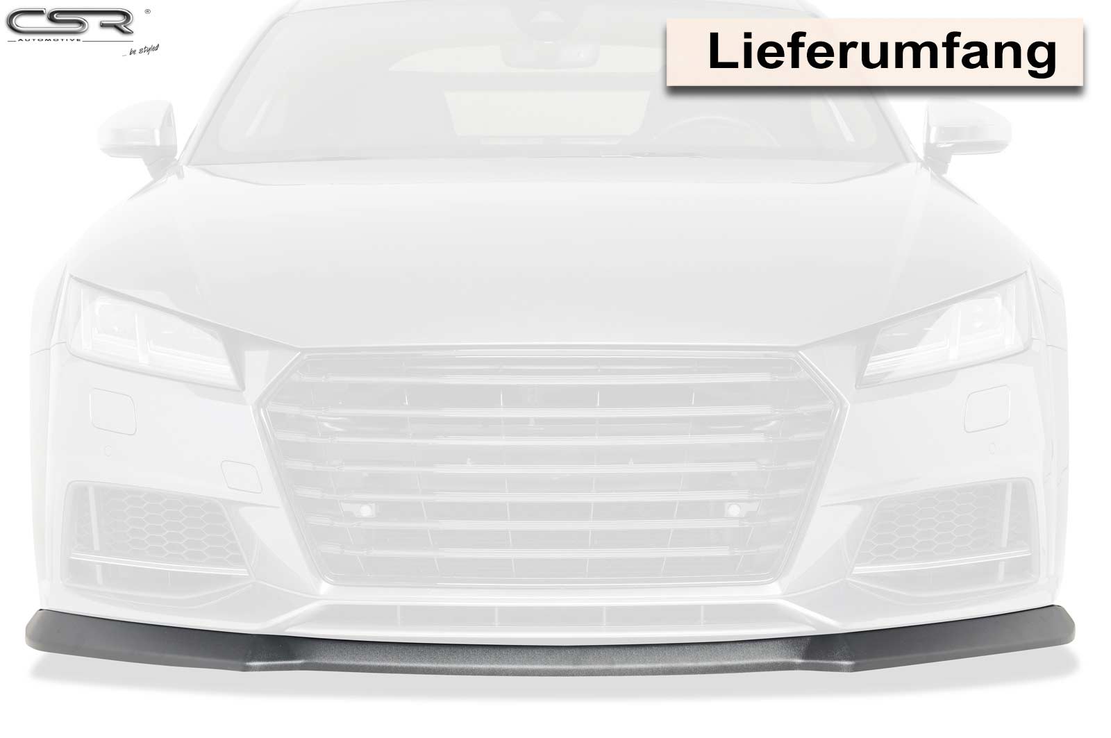 Voorspoiler Audi TTS FV/8S Glans Zwart