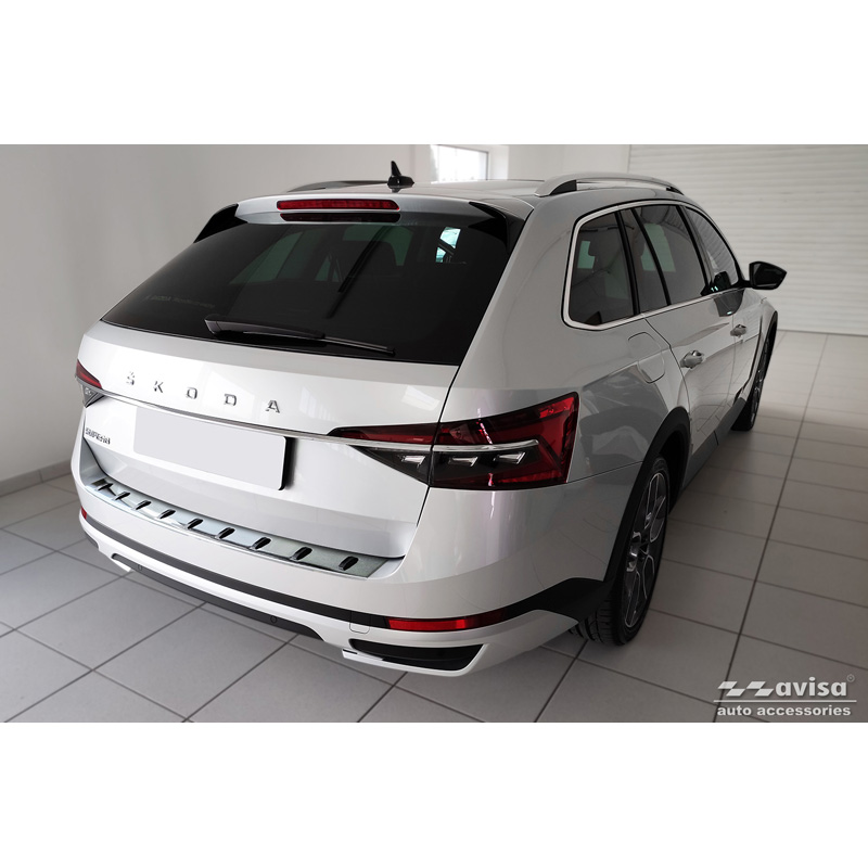 RVS Achterbumperprotector  Skoda Superb III Combi 2015-2023 incl. Scout 'STRONG EDITION'