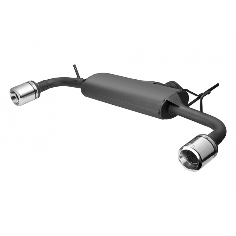 Dubbele Sportuitlaat  Mitsubishi Lancer VIII Sedan/Sportback 1.5i 80kW/1.8i 105kW 2007-2012 100mm