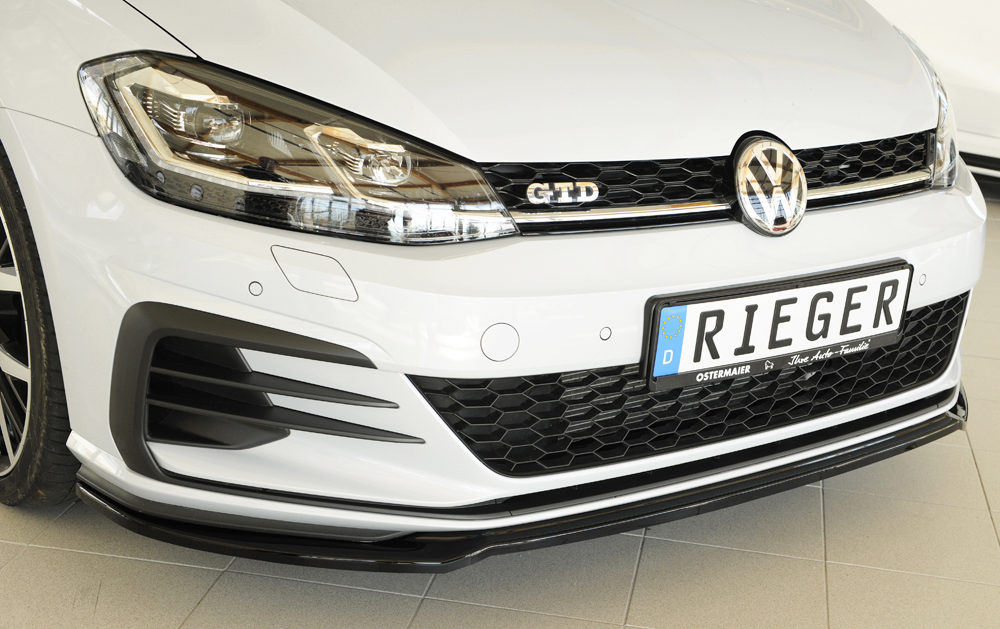 Spoilerzwaard Glossy Black Rieger VW Golf 7 GTI/GTD/GTE 2017-