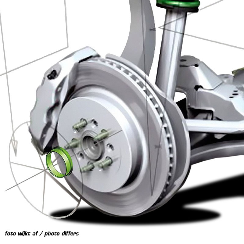 Set TPI Centreerringen - 60.1->54.1mm - Geel