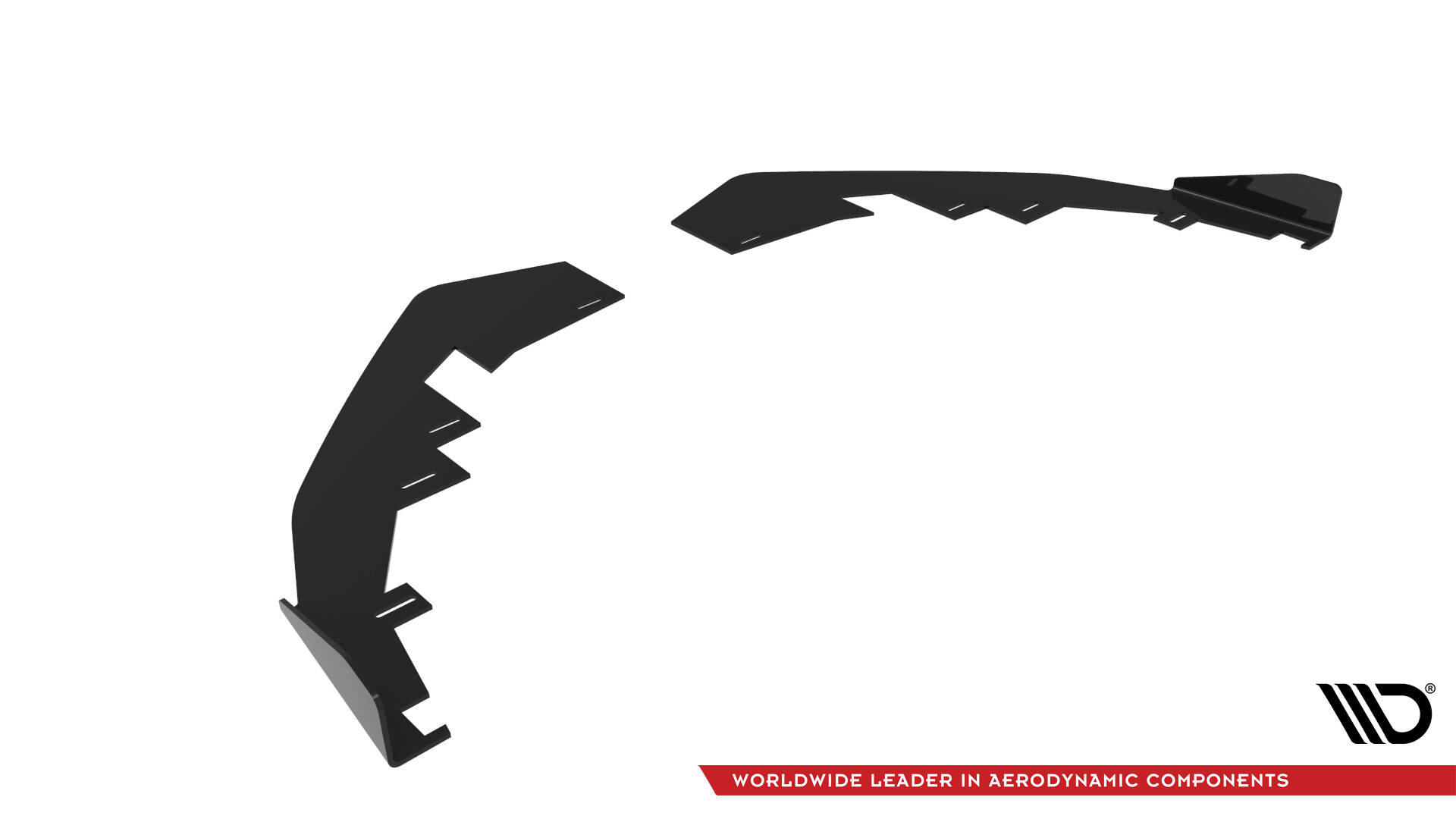 Street Pro Voor Flaps Audi S3 / A3 S-line 8Y Facelift Maxton Glanzend zwart