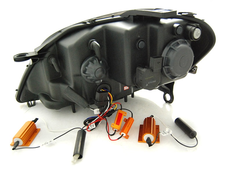 Headlights Mercedes M-klasse W164 05-08 Devil eyes black
