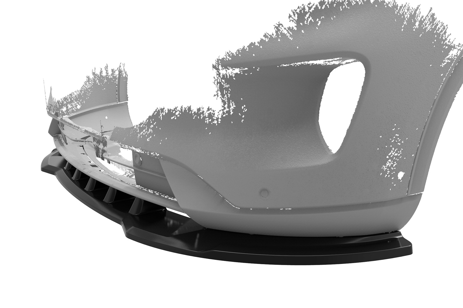 Voorspoiler Ford Kuga 3 CSR Glans Zwart