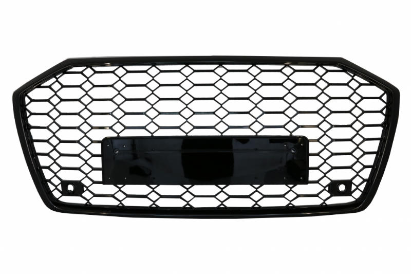 Grill Audi A6 S-Line C8 RS6 Look Glans Zwart