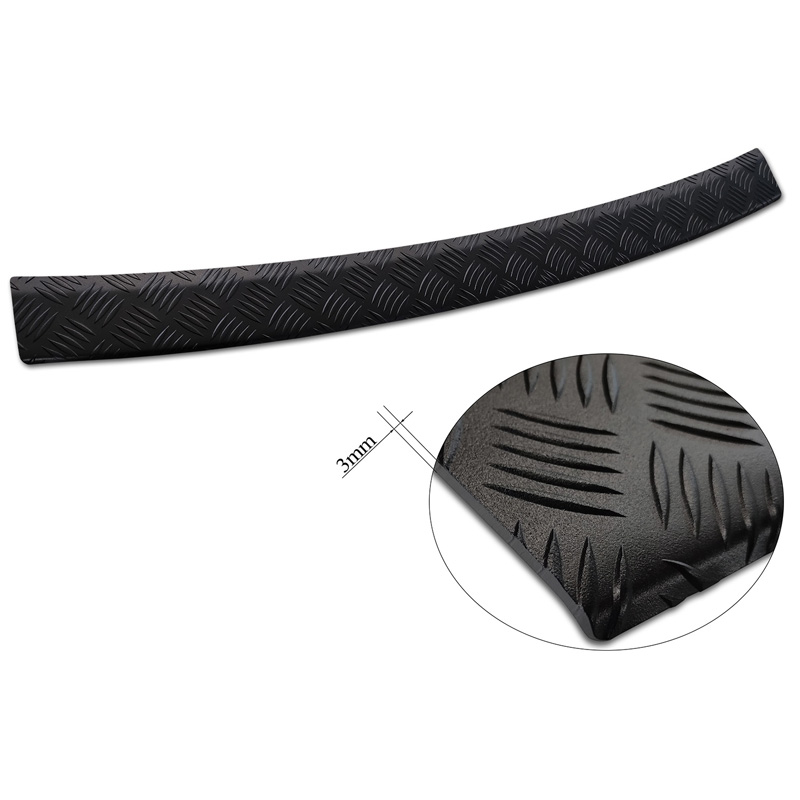 Matzwart Aluminium Achterbumperprotector  Nissan X-Trail III (T32) Facelift 2017-2021 'Riffled Plate'