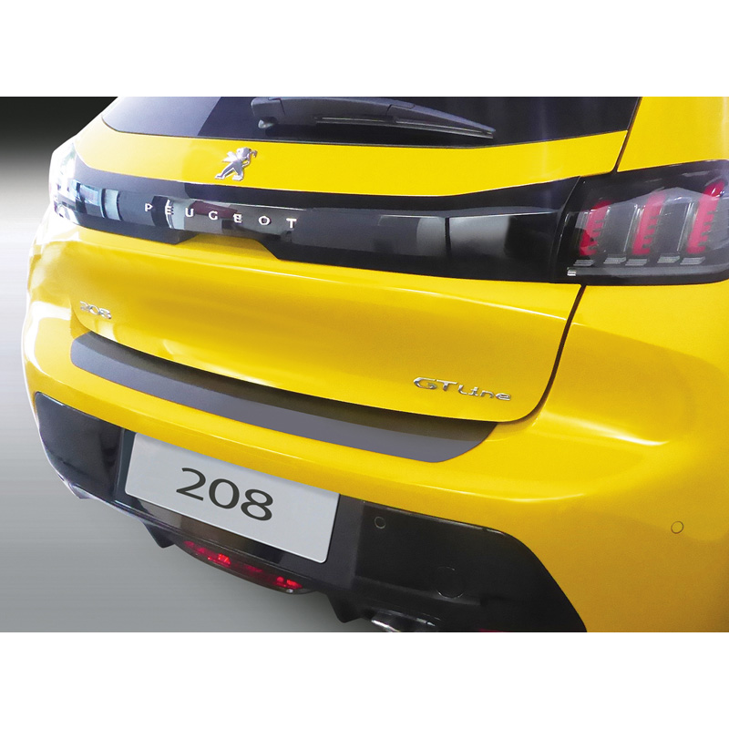 ABS Achterbumper beschermlijst  Peugeot 208 II 5-deurs (incl. e-208) 2019- Zwart
