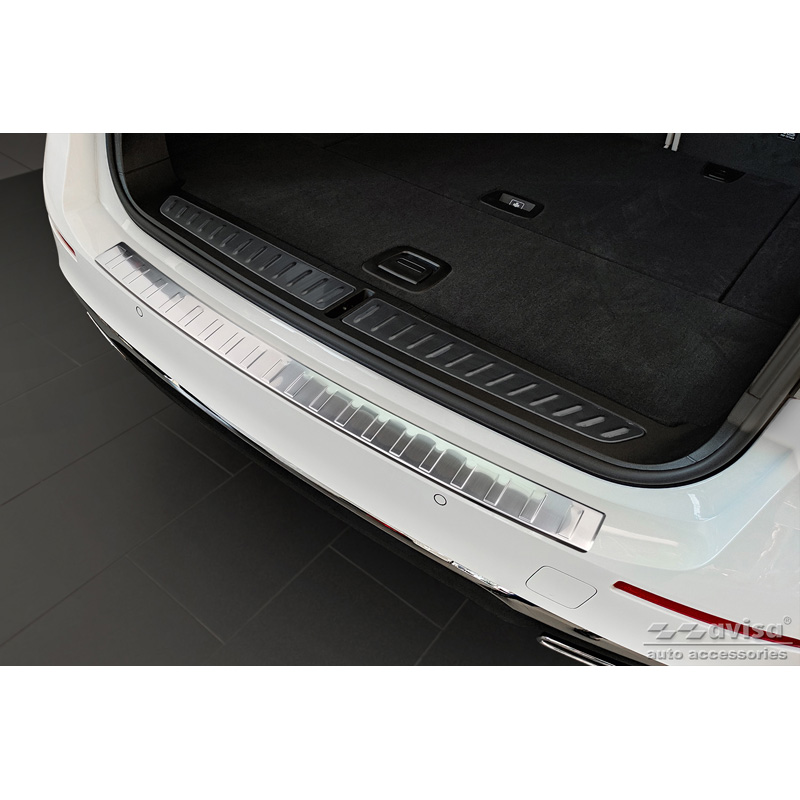 RVS Achterbumperprotector  BMW 5-Serie G31 Touring Facelift 2020-2024 excl. M-Sport 'Ribs'