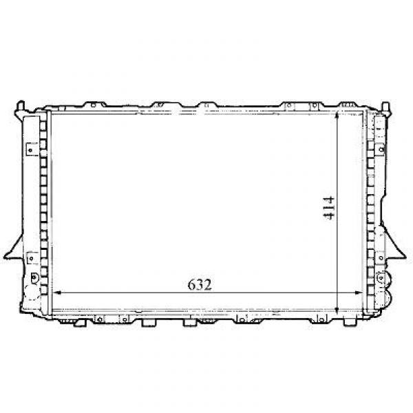 Radiator AUDI 100/Audi A6 C4 94-97 632x414 1.9/ 2.5TDI/2.0/2.3 +