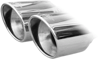 Sportuitlaat Audi A3 8P 1.9 TDi (105pk) 03- 2x80mm