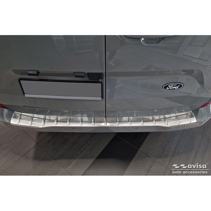 RVS Achterbumperprotector  Ford Transit Custom & Tourneo Custom (V710) 2023- / Volkswagen Transporter T7 2024- 'Ribs'