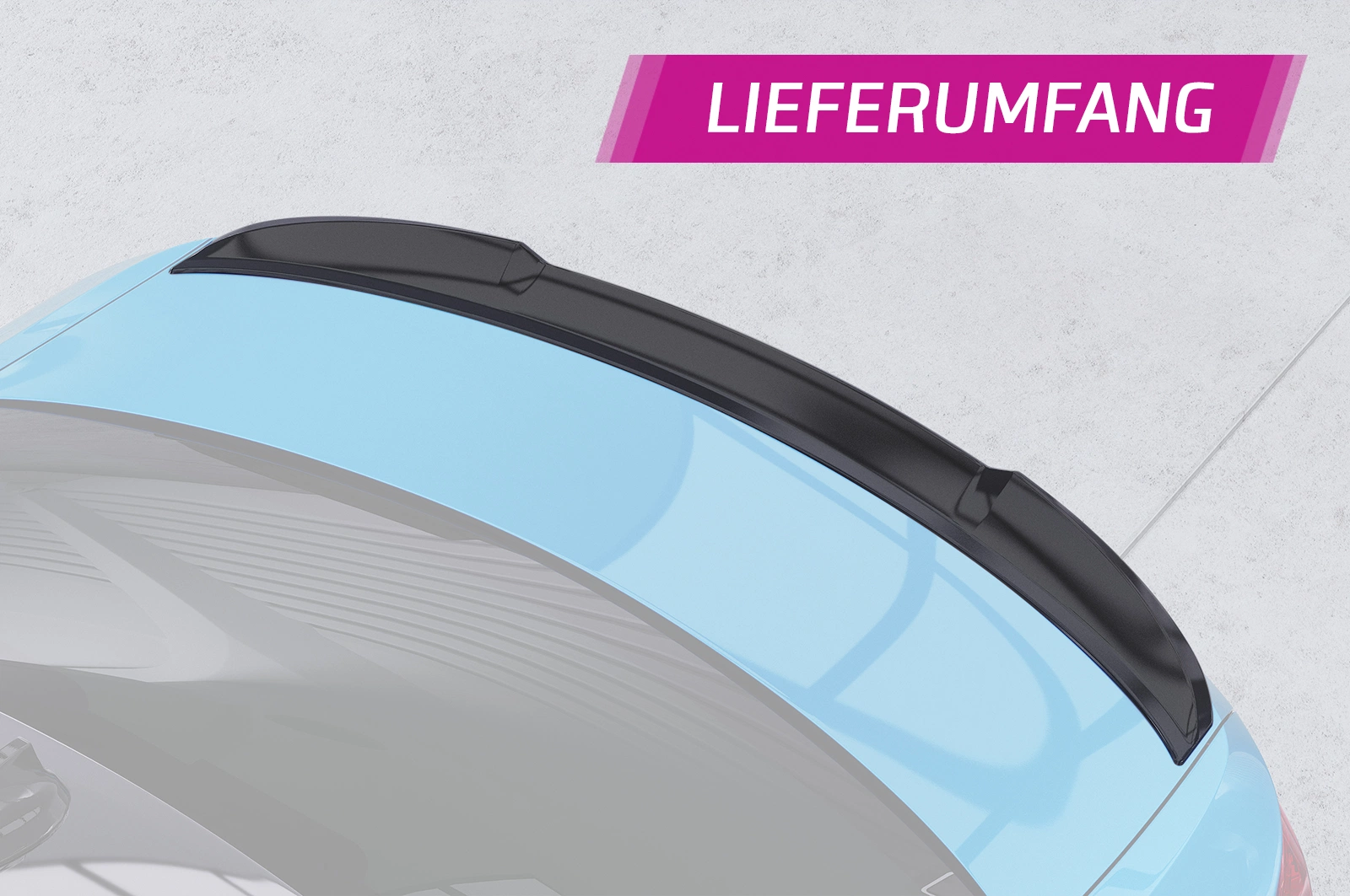 Achterspoiler BMW 2er F22 / M2 F87 Coupe glans zwart