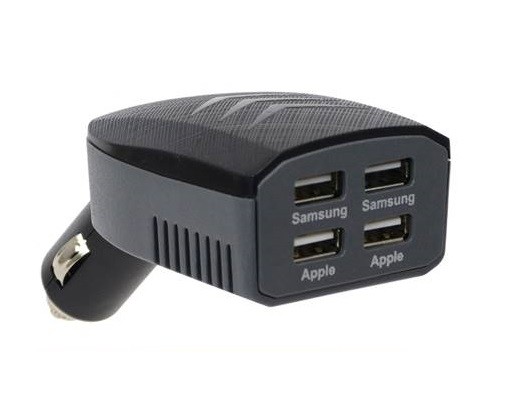 Aanstekerdoos 4x USB oplader 12/24V 3A