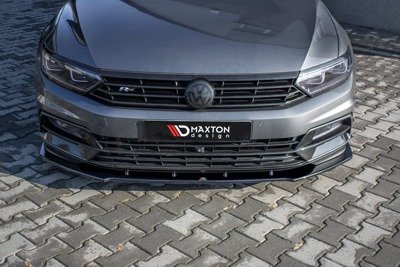 Voorspoiler VW Passat R-Line B8 Glans Zwart