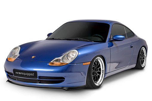 Voorspoiler Porsche 911/996 CSR glans Zwart
