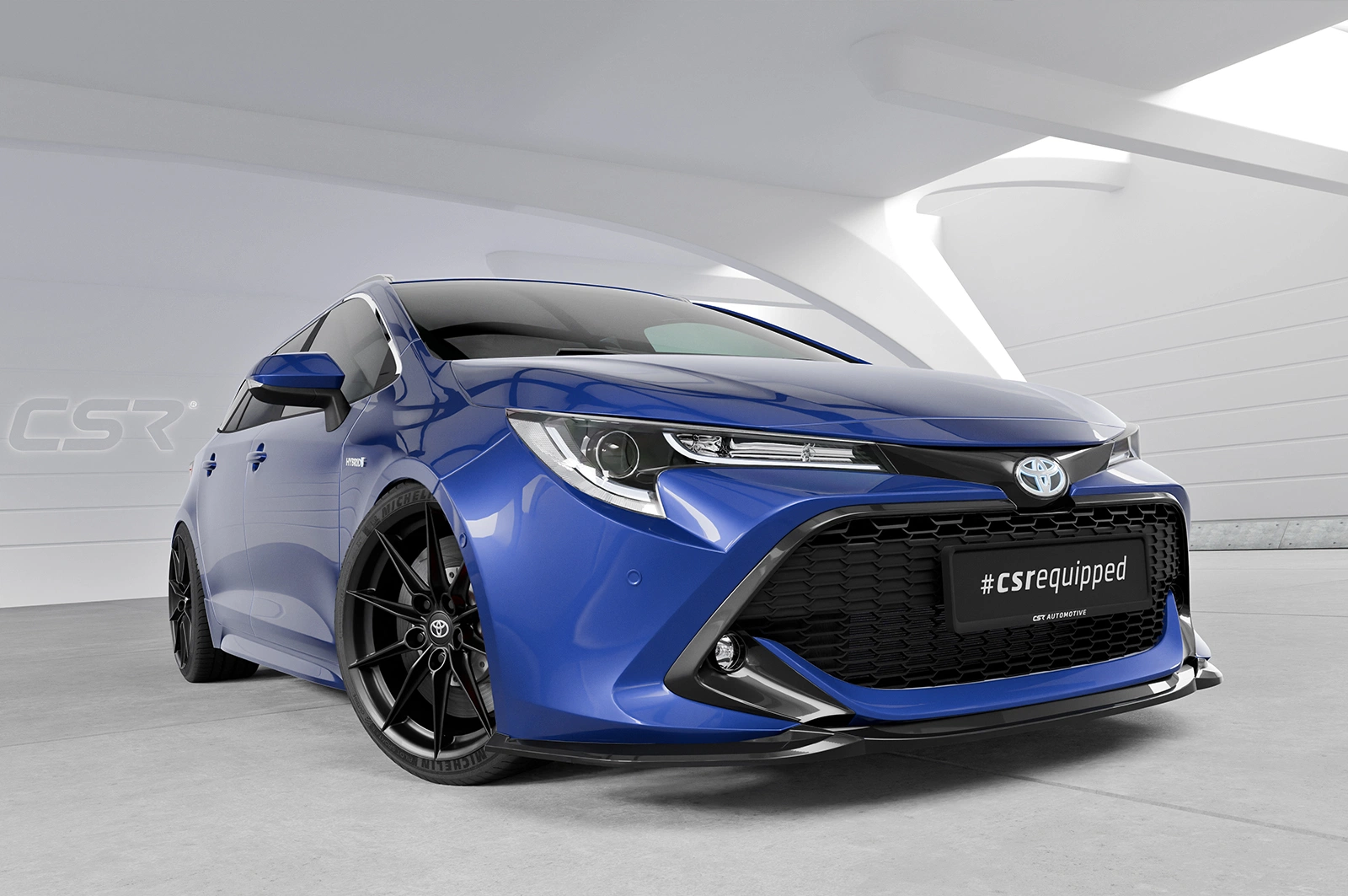 Voorspoiler  Toyota Corolla (E210) Touring Sports glans zwart