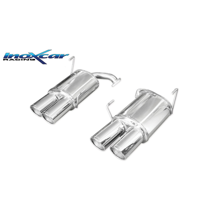100% RVS Dubbele sportuitlaat  Subaru Impreza 2.5T WRX STi 10MY 300pk 2010-2013 2x100mm X-Race