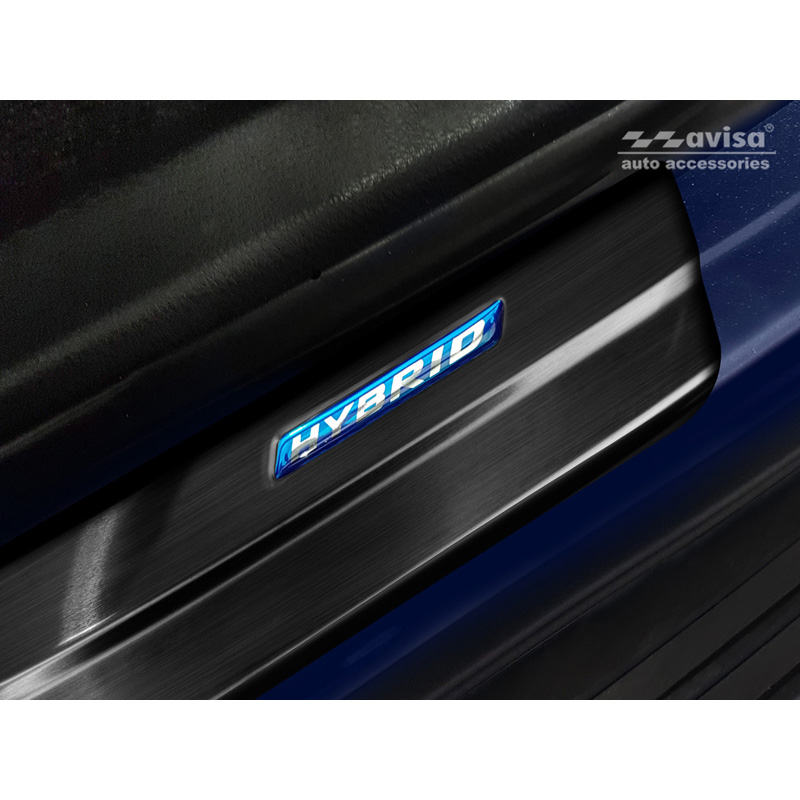Zwart RVS Instaplijsten  Toyota RAV4 (5th Gen.) 2018- & Suzuki Across 2020- - 'Hybrid' - 4-delig