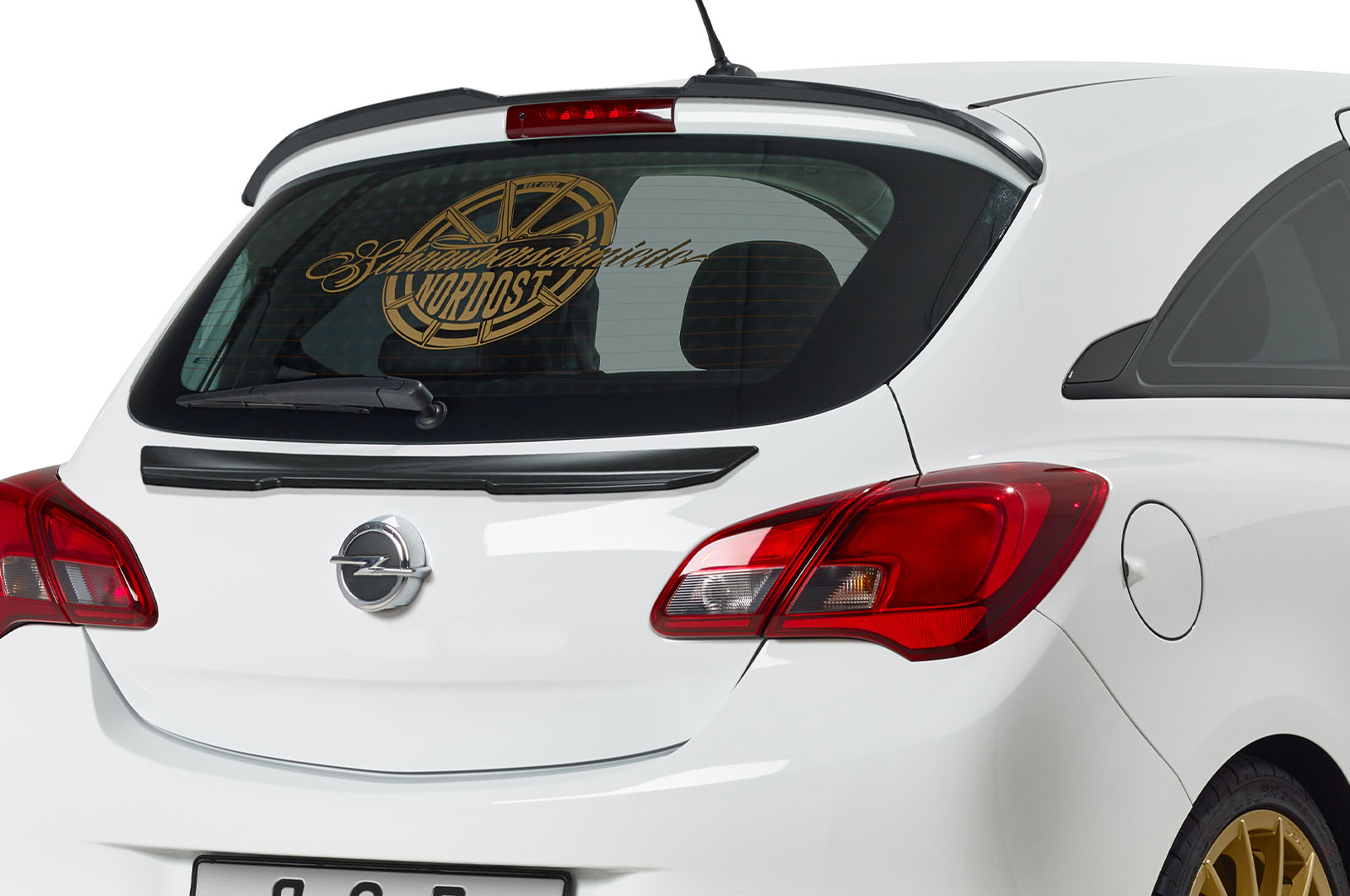Spoiler Opel Corsa E CSR glans Zwart