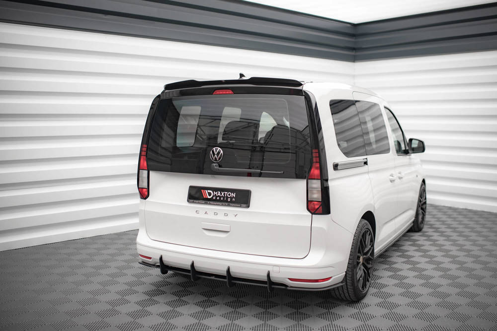 Dakspoiler Volkswagen Caddy MK5 Maxton Glans Zwart