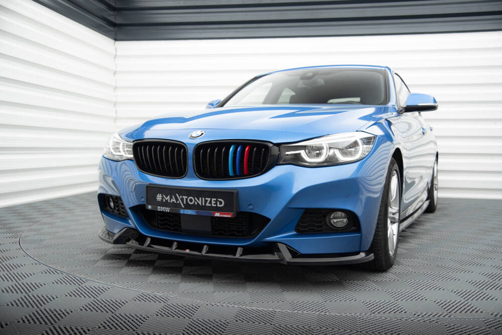 Voorspoiler V.1 BMW 3 Serie M Pakket GT F34 FL Maxton Glans Zwart