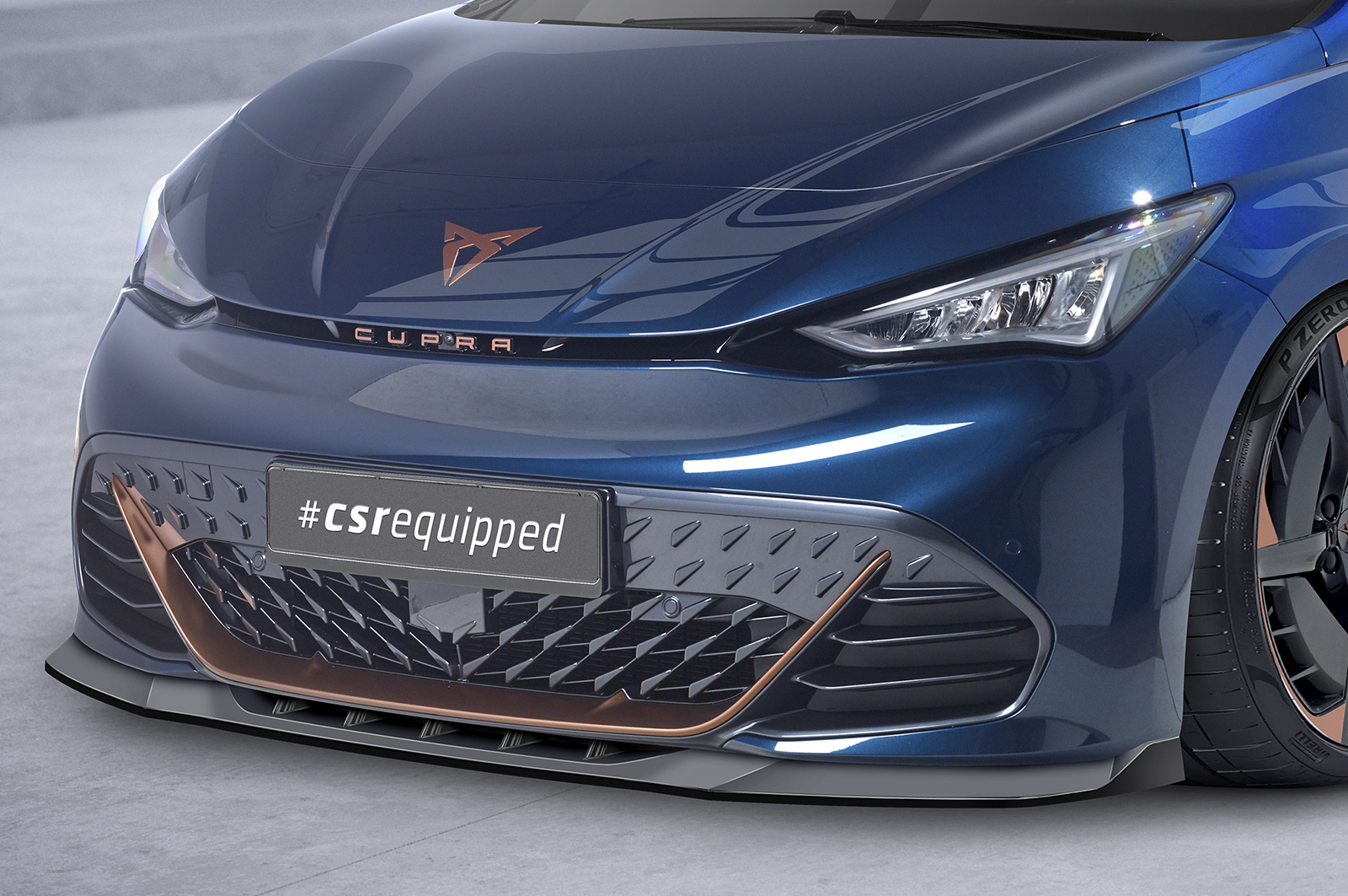 Voorspoiler Cupra Born CSR Glans Zwart