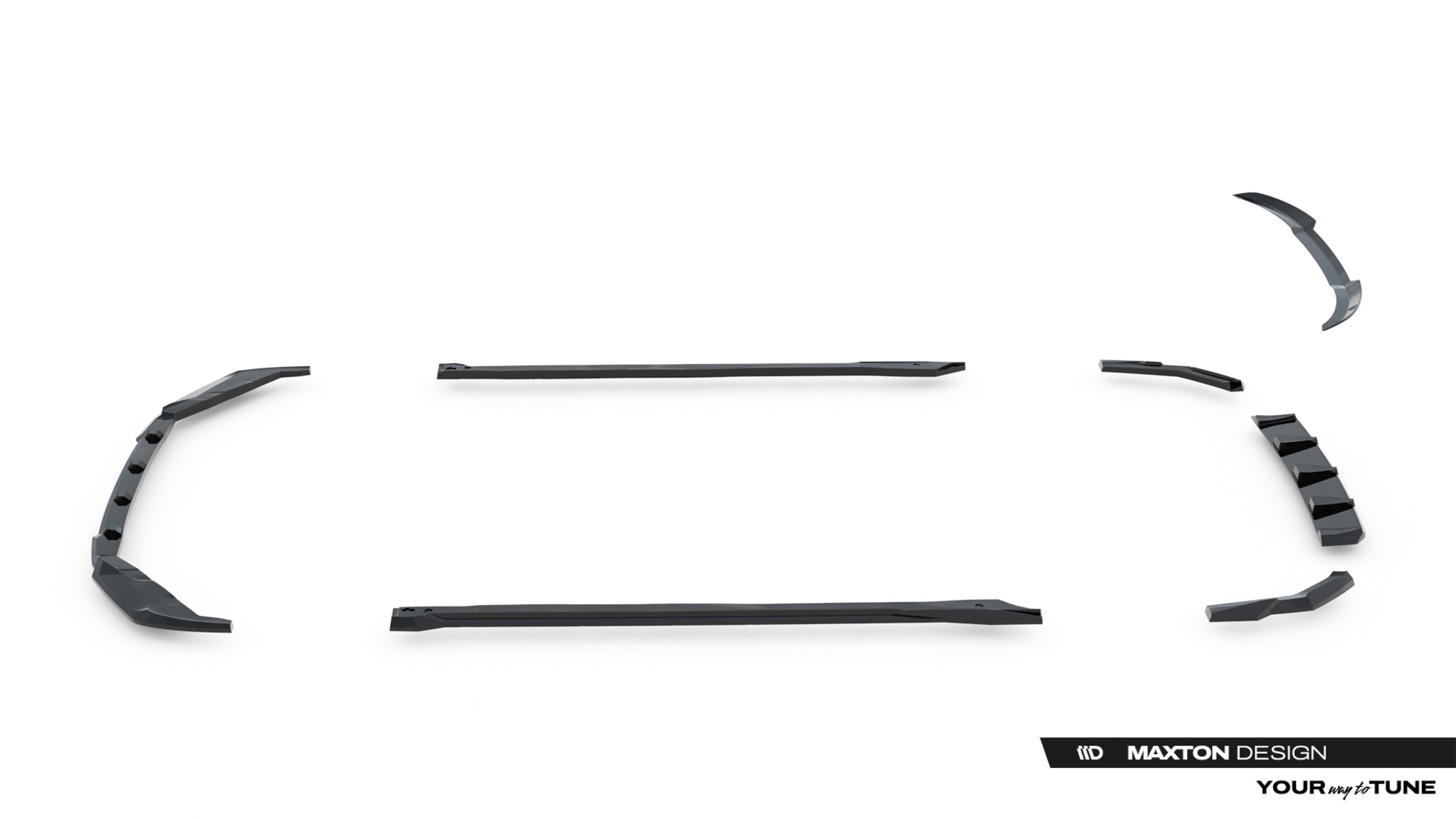 Bodykit Lexus IS 500 Mk3 Facelift 2 (XE30) Maxton Glans Zwart