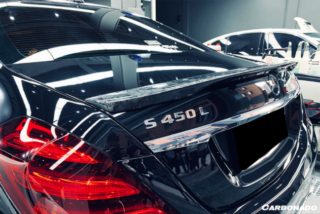 Mercedes Benz S Class W222 Sedan RT Style Carbon Fiber Spoiler 2014-2020