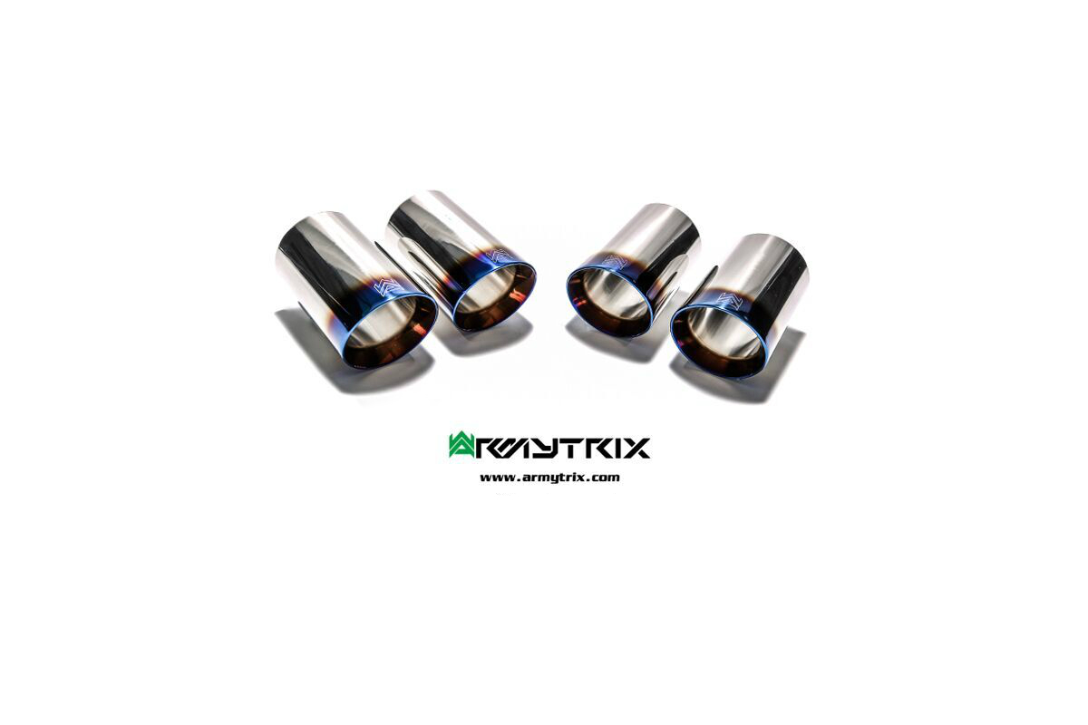 Armytrix BMW F82/F83 M4 (S55) (2014-) Quad Blue Coated tips (4X8