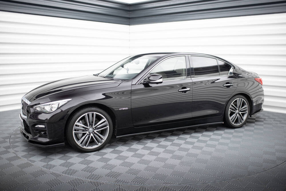 Zijskirts V.2 Infiniti Q50 S Maxton Glans Zwart