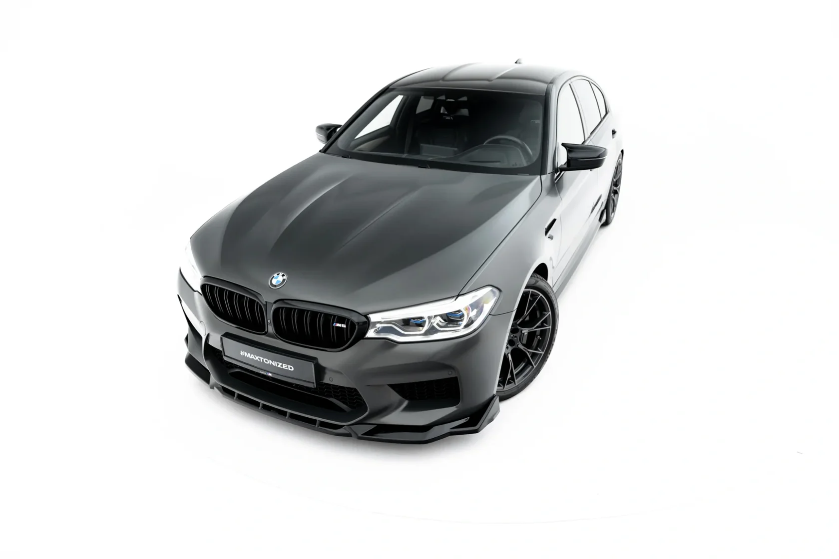 Voorspoiler BMW M5 F90 Maxton Glans Zwart V.3